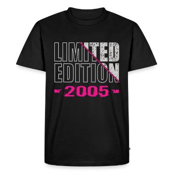 Limited Edition 2005 - Men's Premium Organic T-Shirt - black - Front - Nico (187cm)