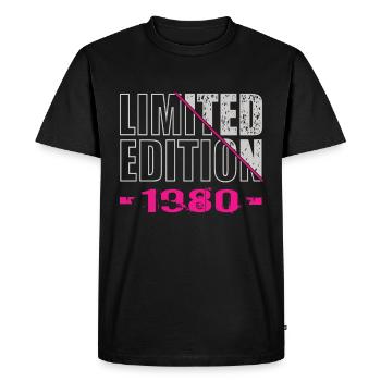 Édition limitée 1980 - T-shirt Premium bio Homme - noir - Devant - Nico (187cm)