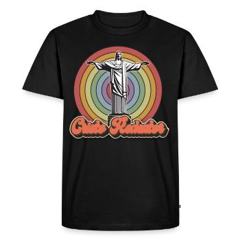Cristo Redentor Brazil Río de janeiro - Men's Premium Organic T-Shirt - black - Front - Nico (187cm)