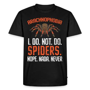 Spider Lover Spider Whisperer Arachnide Tarant - T-shirt Premium bio Homme - noir - Devant - Nico (187cm)