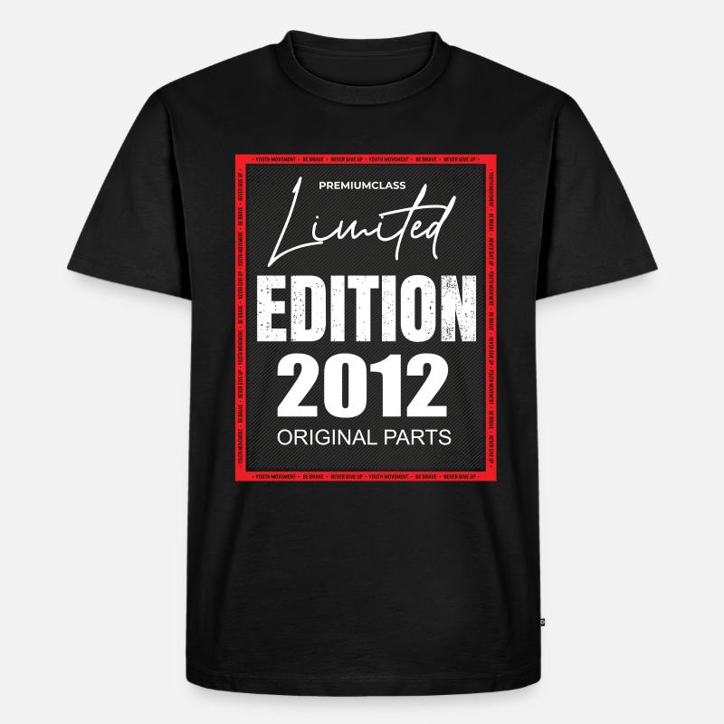 Limited Edition 2012 - Männer Premium Bio T-Shirt - Schwarz