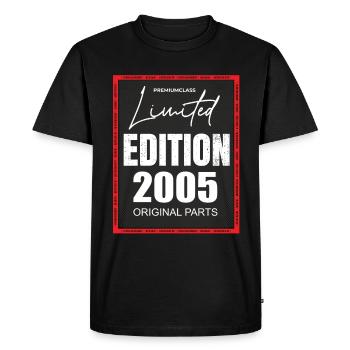Limited Edition 2005 - Men's Premium Organic T-Shirt - black - Front - Nico (187cm)
