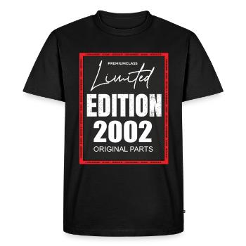 Édition limitée 2002 - T-shirt Premium bio Homme - noir - Devant - Nico (187cm)
