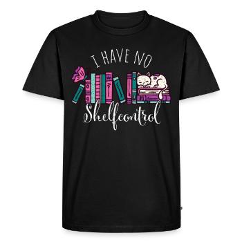 Shelfcontrol Books Read Book Lovers Book Fan - Men's Premium Organic T-Shirt - black - Front - Nico (187cm)