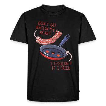 Amateurs de viande baconholique Mangeur de bacon Keto Keto Keto - T-shirt Premium bio Homme - noir - Devant - Nico (187cm)