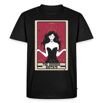 La déesse Hectate Tarot Carte De Bonne Aventure - T-shirt Premium bio Homme - noir - Devant - Nico (187cm)