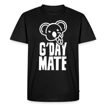 Hello Buddy Sweet Koala Bear Koalas Animal Koala - Men's Premium Organic T-Shirt - black - Front - Nico (187cm)