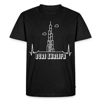 Burj Khalifa Dubai Émirats arabes unis - T-shirt Premium bio Homme - noir - Devant - Nico (187cm)