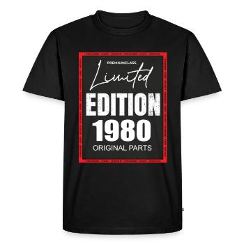 Édition limitée 1980 - T-shirt Premium bio Homme - noir - Devant - Nico (187cm)