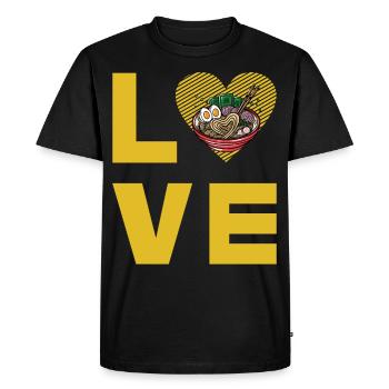 Ramen Amour - T-shirt Premium bio Homme - noir - Devant - Nico (187cm)