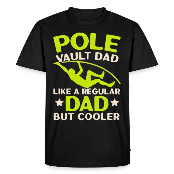 Pole Vault Dad Pole Vault Athletics - Men's Premium Organic T-Shirt - black - Front - Nico (187cm)