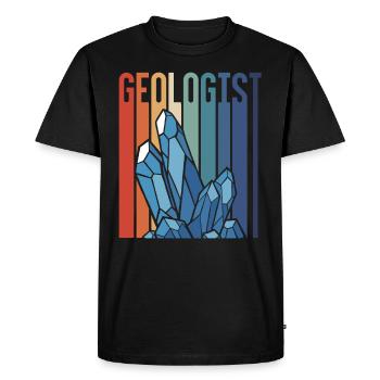Géologue Professeur de géologie Géologie Étudiant en géologie - T-shirt Premium bio Homme - noir - Devant - Nico (187cm)