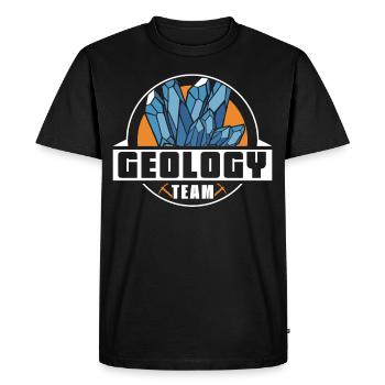 Équipe de géologie Géologue Géologie Profession étudiante - T-shirt Premium bio Homme - noir - Devant - Nico (187cm)