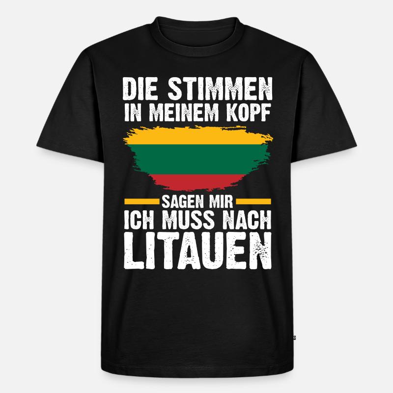 Litauen Litauer Litauisches - Männer Premium Bio T-Shirt - Schwarz