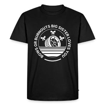 Burnouts Or Bows Gender Reveal Party - T-shirt Premium bio Homme - noir - Devant - Nico (187cm)