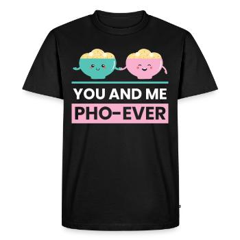 You And Me Pho Ever Soupe Pho Vietnamienne - T-shirt Premium bio Homme - noir - Devant - Nico (187cm)