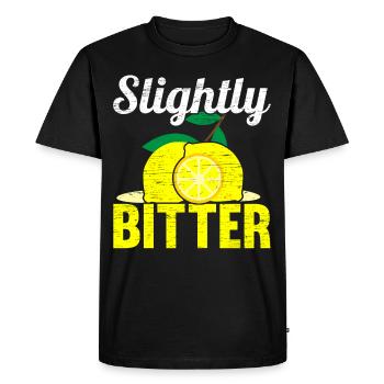 Slightly bitter Lemonade Stand Lemon Lover Fruit - Men's Premium Organic T-Shirt - black - Front - Nico (187cm)