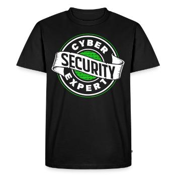 Cybersecurity Expert Hacker IT Security Hack - Men's Premium Organic T-Shirt - black - Front - Nico (187cm)