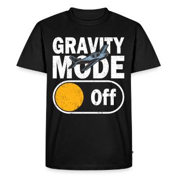 Mode de gravité du pilote hors avion Aviation Flyer - T-shirt Premium bio Homme - noir - Devant - Nico (187cm)