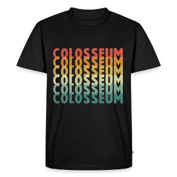 Colisée de Rome en Italie - T-shirt Premium bio Homme - noir - Devant - Nico (187cm)