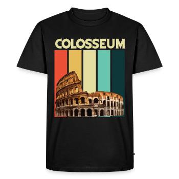 Colosseum Gladiator Arena Roman Duel - Men's Premium Organic T-Shirt - black - Front - Nico (187cm)