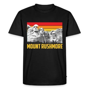 Mount Rushmore South Dakota Lincoln Denkmal - Männer Premium Bio T-Shirt - Schwarz - Vorne - Nico (187cm)