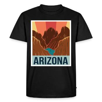 Arizona Grand Canyon Colorado River Camping - Men's Premium Organic T-Shirt - black - Front - Nico (187cm)