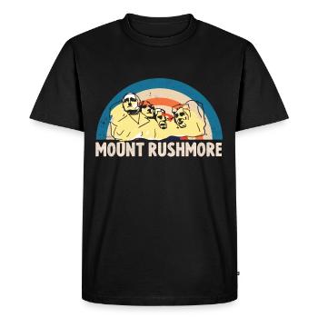Mount Rushmore Président du Dakota du Sud États-Unis - T-shirt Premium bio Homme - noir - Devant - Nico (187cm)