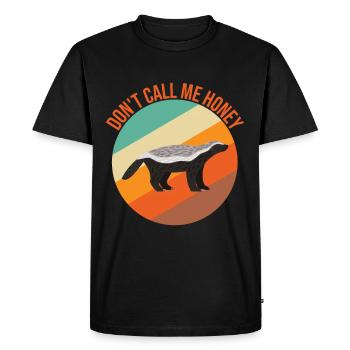 Funny honey badger - Men's Premium Organic T-Shirt - black - Front - Nico (187cm)