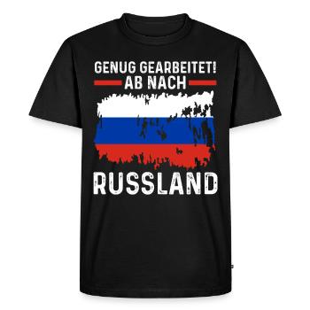 Urlaub Russen Russland - Männer Premium Bio T-Shirt - Schwarz - Vorne - Nico (187cm)