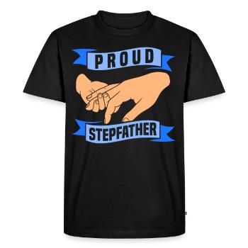 Fier beau-père Beau-père Beau-père Fête des pères - T-shirt Premium bio Homme - noir - Devant - Nico (187cm)