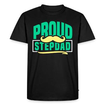 Fier beau-père Beau-père Beau-père Fête des pères - T-shirt Premium bio Homme - noir - Devant - Nico (187cm)