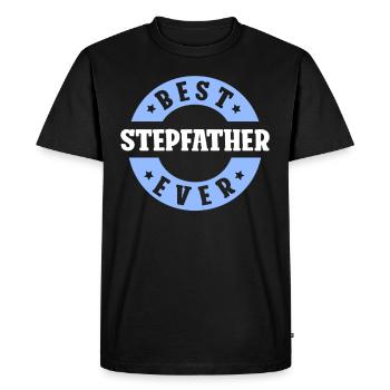 Best Stepfather Ever Stepdad Stepdad - Men's Premium Organic T-Shirt - black - Front - Nico (187cm)