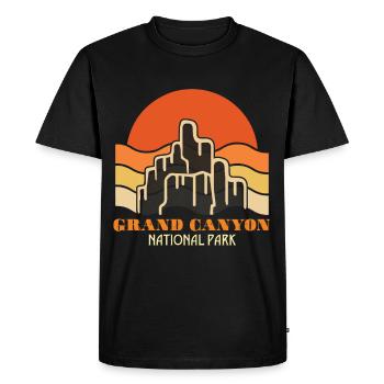 National Park Grand Canyon Arizona Colorado - Men's Premium Organic T-Shirt - black - Front - Nico (187cm)