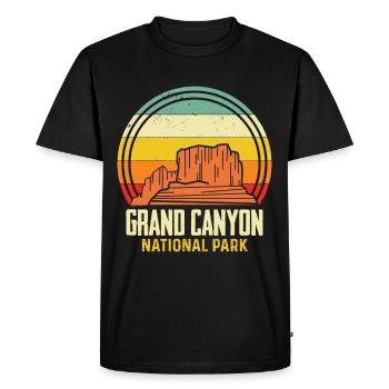 Grand Canyon National Park Colorado Arizona - Men's Premium Organic T-Shirt - black - Front - Nico (187cm)