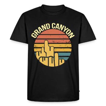Grand Canyon Mountains Arizona Hiking Colorado - Men's Premium Organic T-Shirt - black - Front - Nico (187cm)
