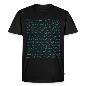 tiersilhouetten turquis - Men's Premium Organic T-Shirt - black - Front - Nico (187cm)