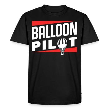 Vol de pilote de montgolfière Balloonist Montgolfière - T-shirt Premium bio Homme - noir - Devant - Nico (187cm)
