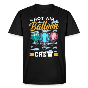 Vol en montgolfière équipage Balloonist Balloonist - T-shirt Premium bio Homme - noir - Devant - Nico (187cm)