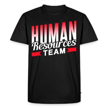 Human Resources Team Human Resources HR Personnel - Men's Premium Organic T-Shirt - black - Front - Nico (187cm)