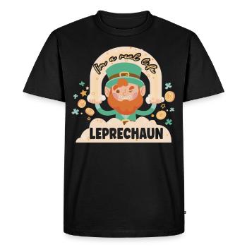 Je suis un vrai lutin irlandais irlandais - T-shirt Premium bio Homme - noir - Devant - Nico (187cm)