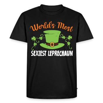 Le leprechaun le plus sexy du monde Irlande irlandaise - T-shirt Premium bio Homme - noir - Devant - Nico (187cm)