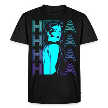 Héra Déesse grecque Mytholo grec ancien - T-shirt Premium bio Homme - noir - Devant - Nico (187cm)