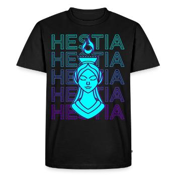 Hestia Greek Goddess Ancient Greek Mytho - Men's Premium Organic T-Shirt - black - Front - Nico (187cm)