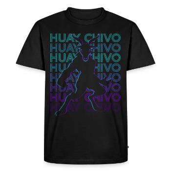 Huay Chivo Maya Beast Maya Mythology Retro - Men's Premium Organic T-Shirt - black - Front - Nico (187cm)