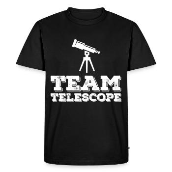 Team Telescope Space Astronomer Stars - Men's Premium Organic T-Shirt - black - Front - Nico (187cm)