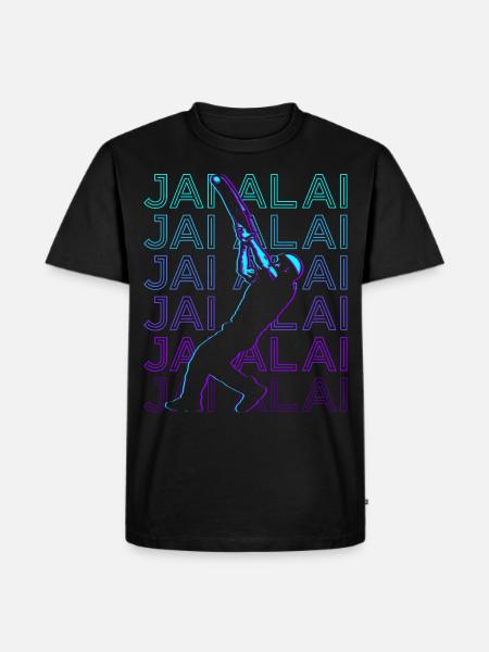Jai Alai Player Retro - Men's Premium Organic T-Shirt - black
