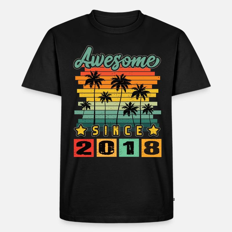 Awesome Since 2018 - Männer Premium Bio T-Shirt - Schwarz