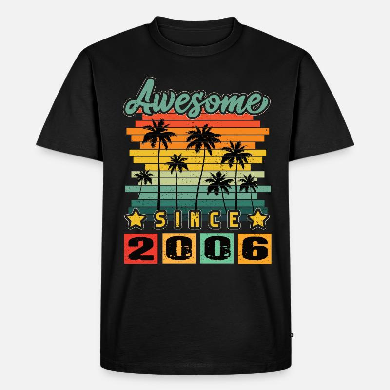 Awesome Since 2006 - Männer Premium Bio T-Shirt - Schwarz