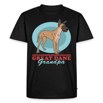 Grand Danois | Cadeau de propriétaire de chien de chien - T-shirt Premium bio Homme - noir - Devant - Nico (187cm)
